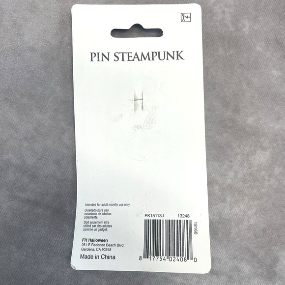 Steampunk Derby Hat & Pin Adult Costume Accessories Halloween Cosplay Dress Up - Picture 3 of 7